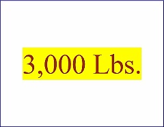 3000 Lbs